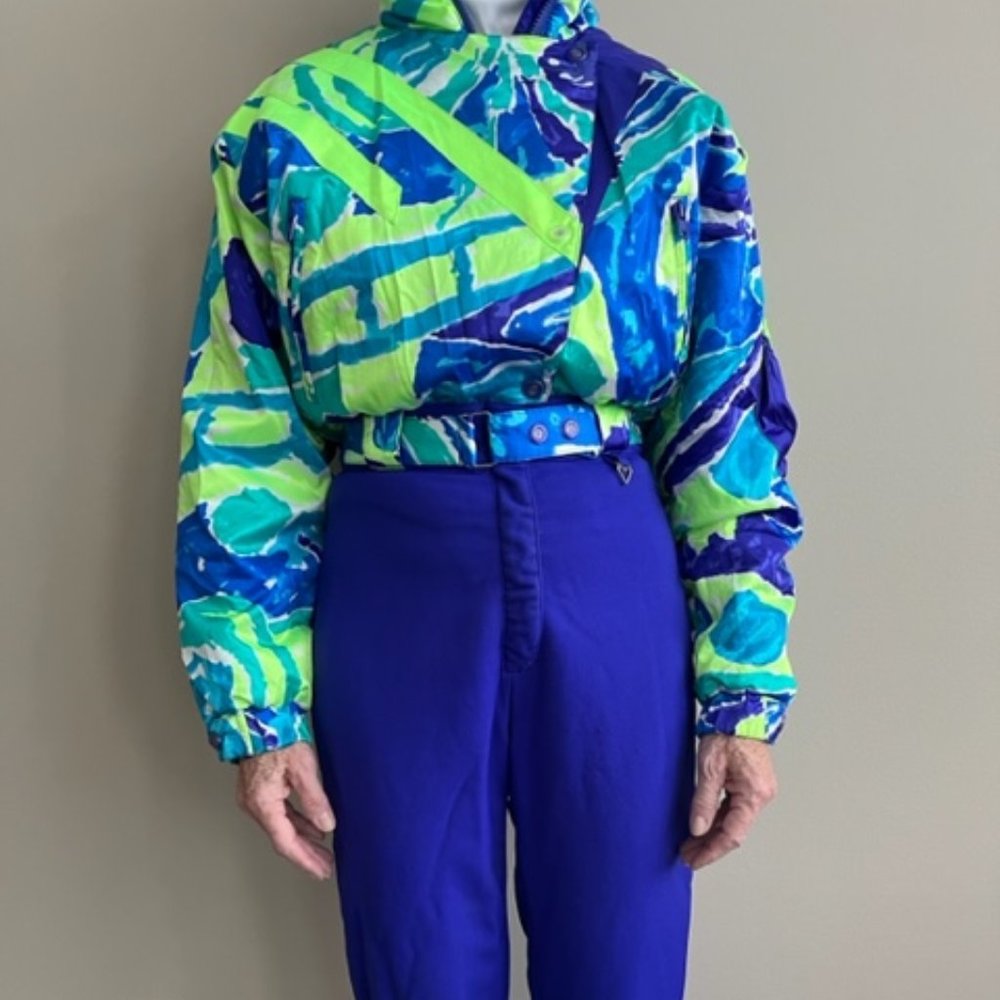 OBERMEYER MULTI-COLOR WOMEN'S SKI SUIT SIZE 10